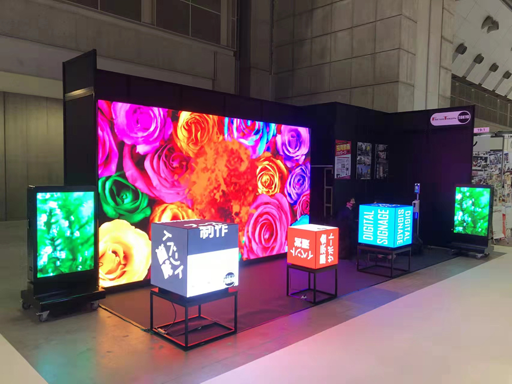 magic cube and rental led display in Japan exhibition magic cube and rental led display in Japan exhibition