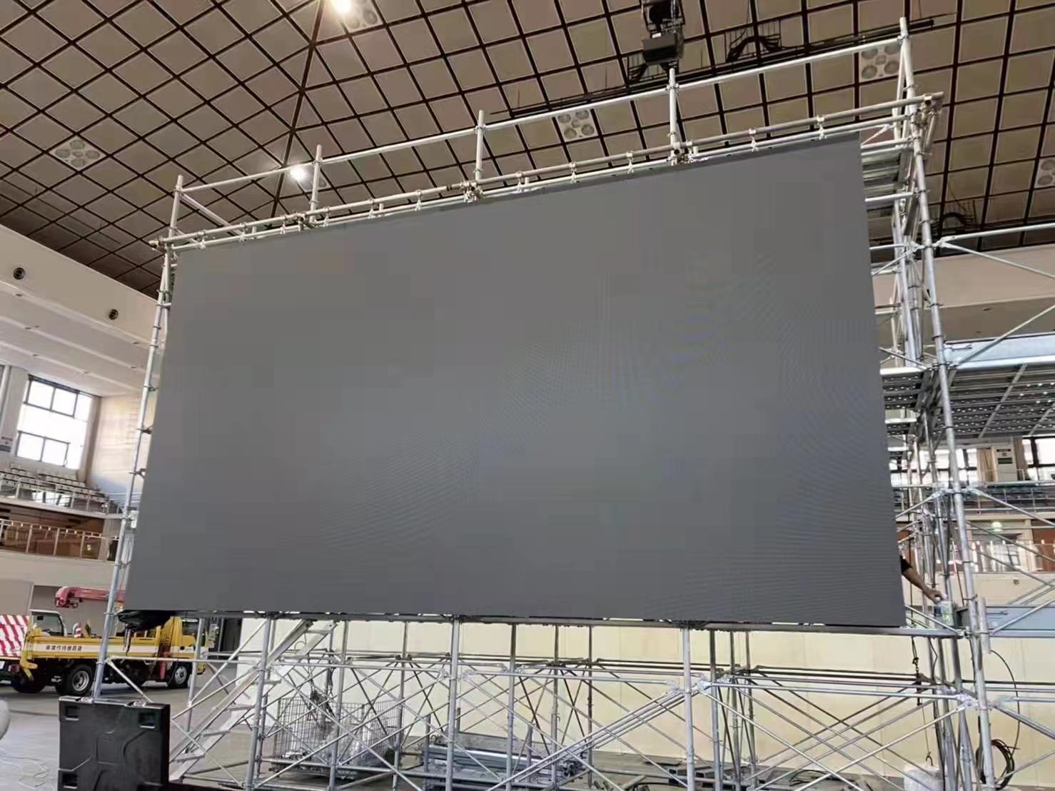hanging P3.91 outdoor led rental display for speech